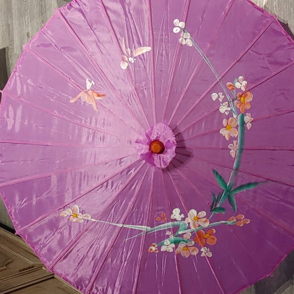 Hand Painted Oriented Umbrella